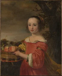 Petronella Elias (1648-1667) med en korg med frukt