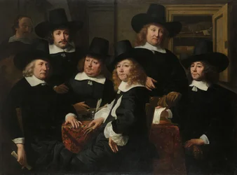 Sex Regents and the Beadle of the Nieuw Zijds Institute for the Outdoor Relief of the Poor, Amsterdam, 1657