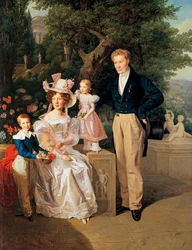 Legationsrådet Theodor Joseph Ritter von Neuhaus (målning på trä)