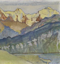 Eiger, Mönch och Jungfrau från Beatenberg