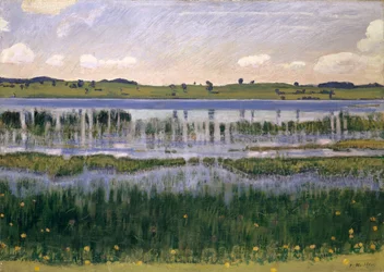 Burgäschisjön nära Langenthal, omkring 1901.