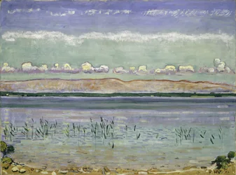 Genèvesjön med Jura Hills, 1911