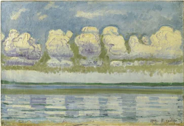 Genèvesjön med den schweiziska Jura, 1909