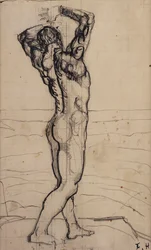Man naken, Studera för sanningen; Man naken, Study in Truth, c.1902