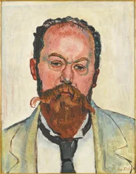 Porträtt av Mathias Morhardt 1863-1939, 1913.