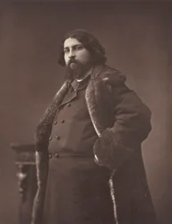 Daniel Vierge fransk illustratör, född Spanien, 1851-1904, ca. 1876.