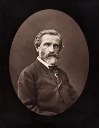 Giuseppe Verdi italiensk kompositör, 1813-1901, ca. 1872.