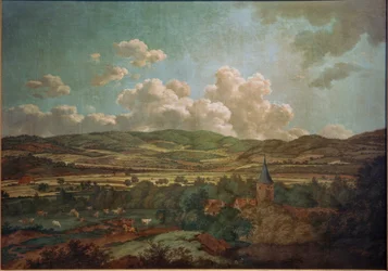 Utsikt från Aschaffenburg till Goldbach