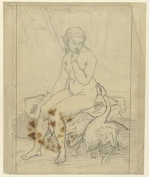 Sitter Leda med svanen