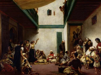 Ett judiskt bröllop i Marocko, 1841