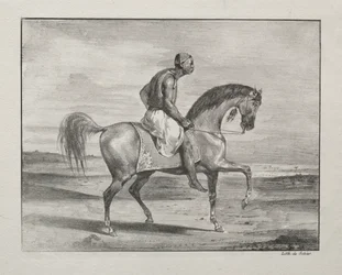 Afrikan till häst, 1823.