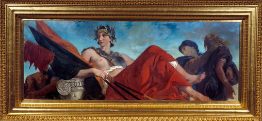 Allegory of War Painting av Eugene Delacroix (1798-1863)