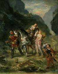 Angelica och den sårade Medoro, ca 1860