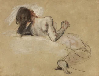 Hukande kvinna, 1827