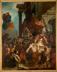 Kejsar Trajanus rättvisa (målning på duk)