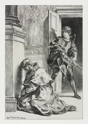 Hamlet: Hamlet försök att döda kungen, 1843.