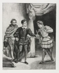 Hamlet: Hamlet och Guildenstern, 1834.