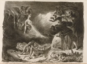 Illustration till Goethes Faust, 1828