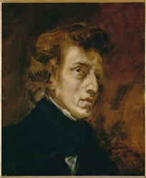 Porträtt av Frederic Chopin ...