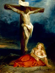 Heliga Maria Magdalena vid korsets fot, 1829