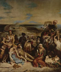 Scener från massakern i Chios, 1822