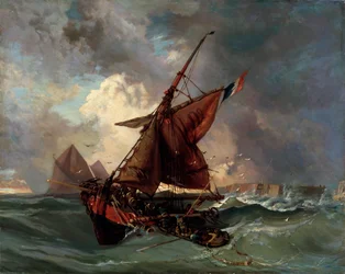 Skepp i ett stormigt hav, 1800-talet