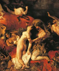 Sardanapalus död