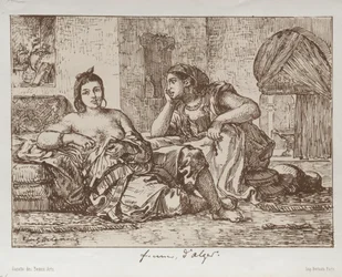 Kvinnor i Alger, 1833.