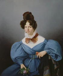 Porträtt av en dam, ca 1830