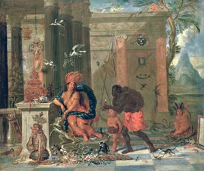 Allegori över Amerika, 1691