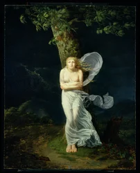 Ung kvinna övertagen av en storm, 1799