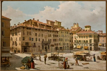 Piazza Grande i Modena (olja på duk)