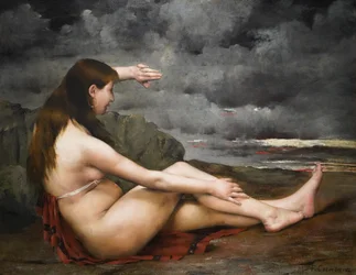 Flickan som tittar på havet