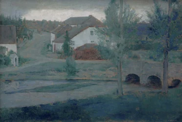 Ingången till byn, 1885.