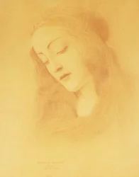 Jungfrun efter Botticelli; La Vierge d "Apres Botticelli, 1909