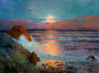 Solnedgången vid havet, 1925