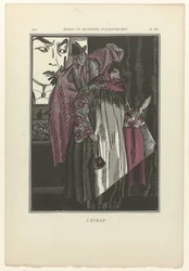 Modes and Manners of Today, 1922, Pl. 12: Skärmen