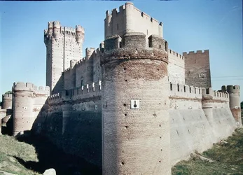 Utsikt över Castillo de la Mota, byggd för Juan II 1440