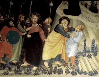 Jesu gripande i Getsemane trädgård, detalj