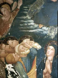 Jesu uppstigande till himlen, detalj