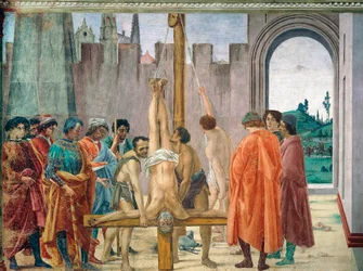 Sankt Peters martyrskap, av Filippino Lippi