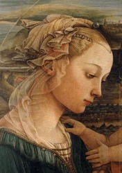 Madonna ... (tempera på trä)