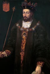 Porträtt av Alfonso (Alfonso) III av Katalonien, IV av Aragon, kallad debonnaire (1299 - 1336), kung av Aragon och Sardinien (1327-1336)