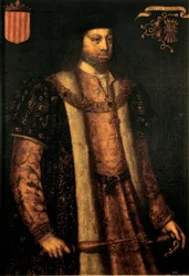 Porträtt av den katolske kungen Ferdinand II av Aragon (1479-1516)
