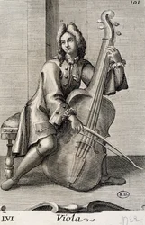 Man spelar viola