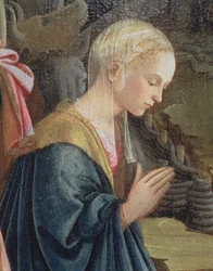 Födelsekyrkan, detalj som visar Madonnan, 1470