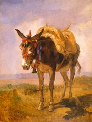 Gaffeltrucken (olja på duk)