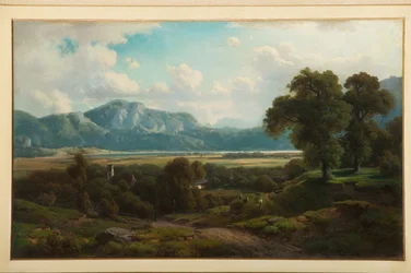 Arkaiskt landskap (olja på panel)