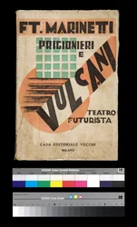 Futurism: omslag till "" Prisoners and Volcanoes "" 1927 (gravyr)