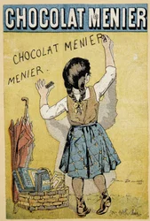 Reklam för choklad "" Menier", sent 1800-tal